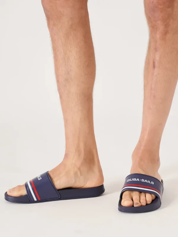 Quba & Co Mens Dark Navy X-Series Sliders - Nicho Hot
