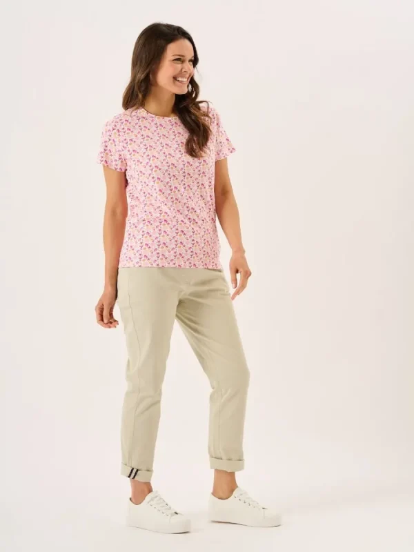 Quba & Co Multcoloured Short Sleeve Coral Design Print T-Shirt - Ryla Outlet