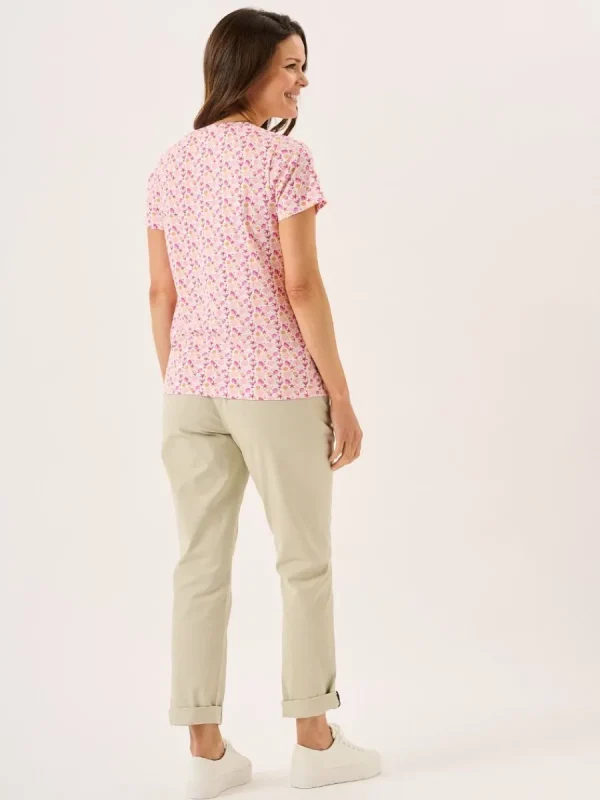 Quba & Co Multcoloured Short Sleeve Coral Design Print T-Shirt - Ryla Outlet