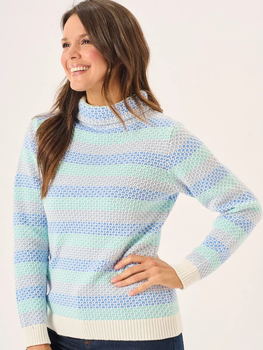 multicoloured_cowl_neck_t_3.webp Quba & Co Multicoloured Cowl Neck Textured Jumper - Greta Hot