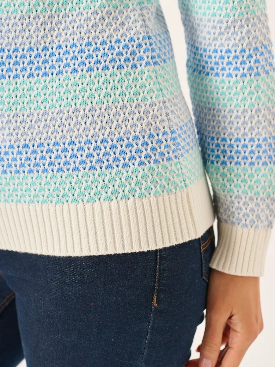 multicoloured_cowl_neck_t_8.webp Quba & Co Multicoloured Cowl Neck Textured Jumper - Greta Hot