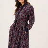 Quba & Co Multicoloured Long Sleeve Nautical Print Shirt Dress - Tally Online