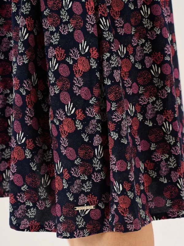 Quba & Co Multicoloured Long Sleeve Nautical Print Shirt Dress - Tally Online