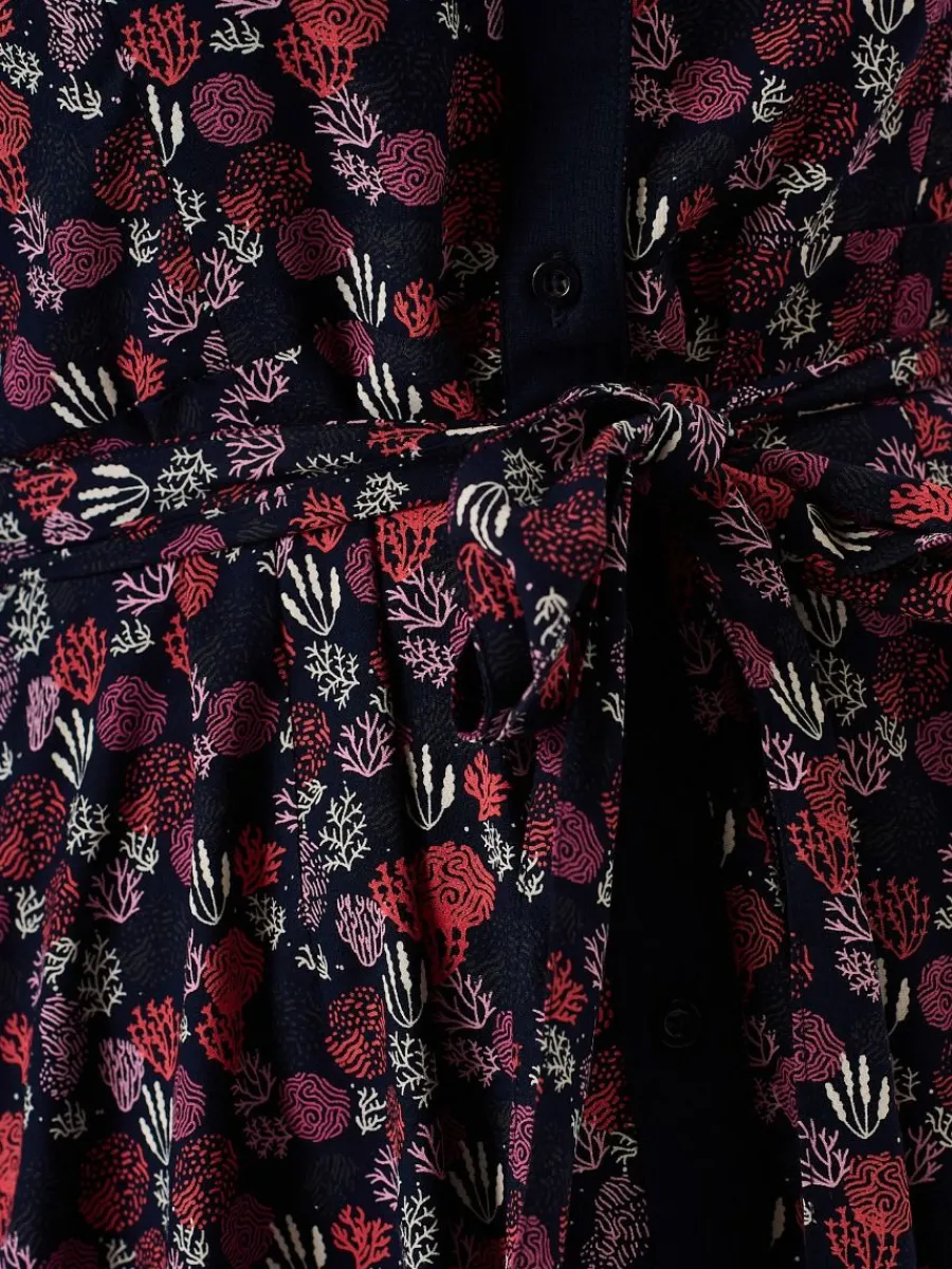 multicoloured_long_sleeve_12.webp Quba & Co Multicoloured Long Sleeve Nautical Print Shirt Dress - Tally Online