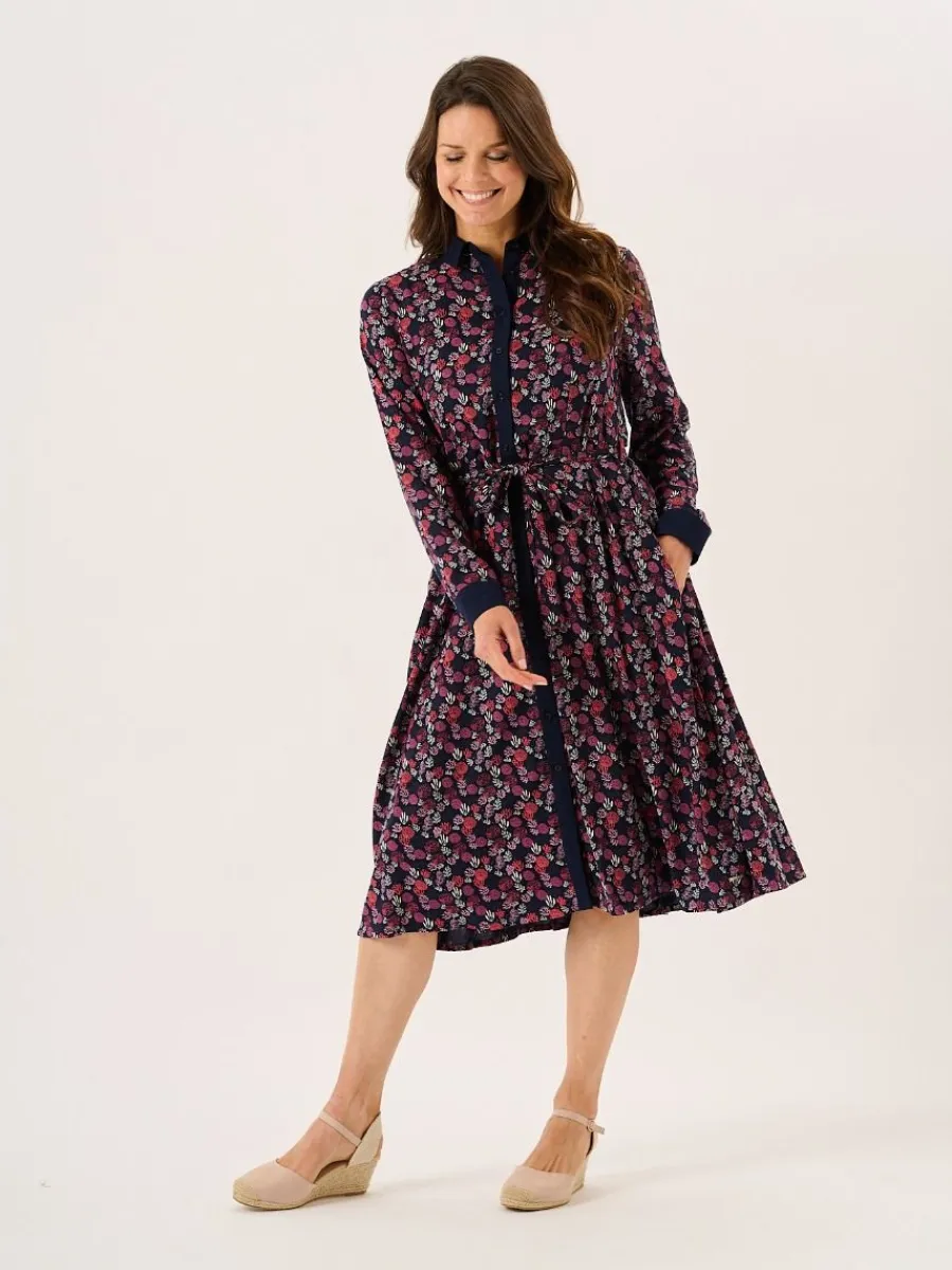 multicoloured_long_sleeve_6.webp Quba & Co Multicoloured Long Sleeve Nautical Print Shirt Dress - Tally Online