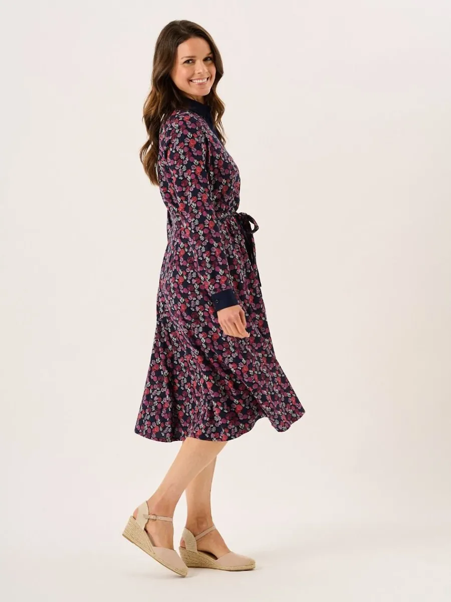 multicoloured_long_sleeve_7.webp Quba & Co Multicoloured Long Sleeve Nautical Print Shirt Dress - Tally Online