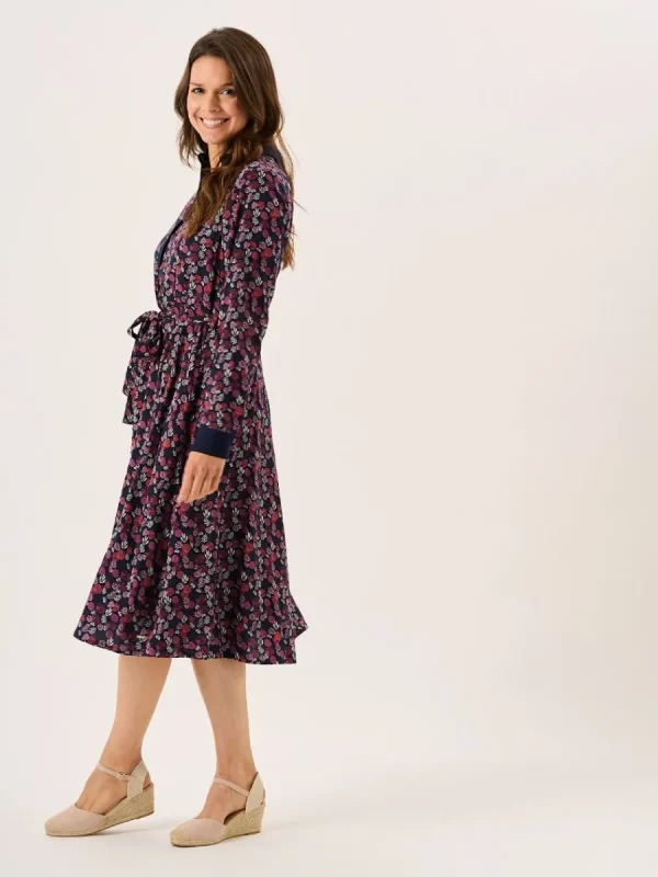 Quba & Co Multicoloured Long Sleeve Nautical Print Shirt Dress - Tally Online
