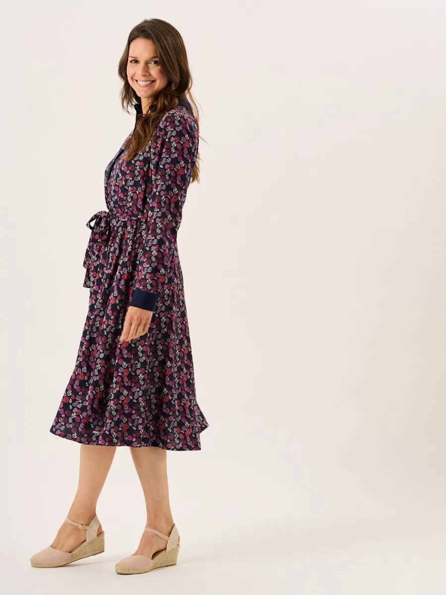 multicoloured_long_sleeve_8.webp Quba & Co Multicoloured Long Sleeve Nautical Print Shirt Dress - Tally Online