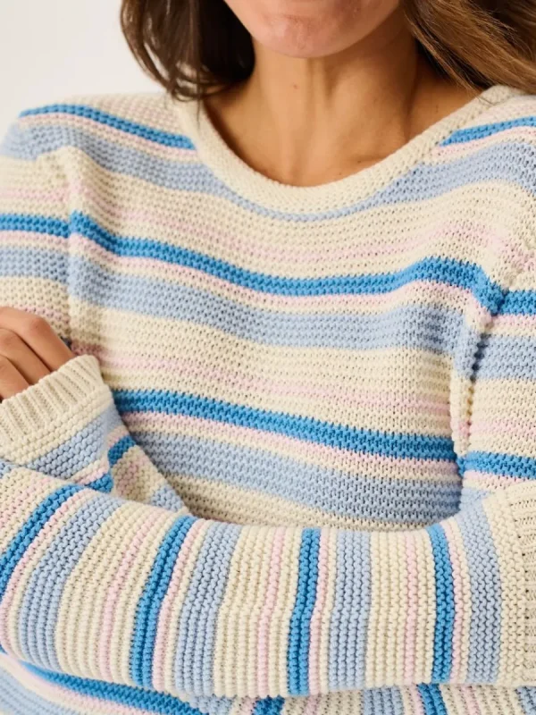 Quba & Co Multicoloured Pearl Knit Striped Jumper - Shola Discount