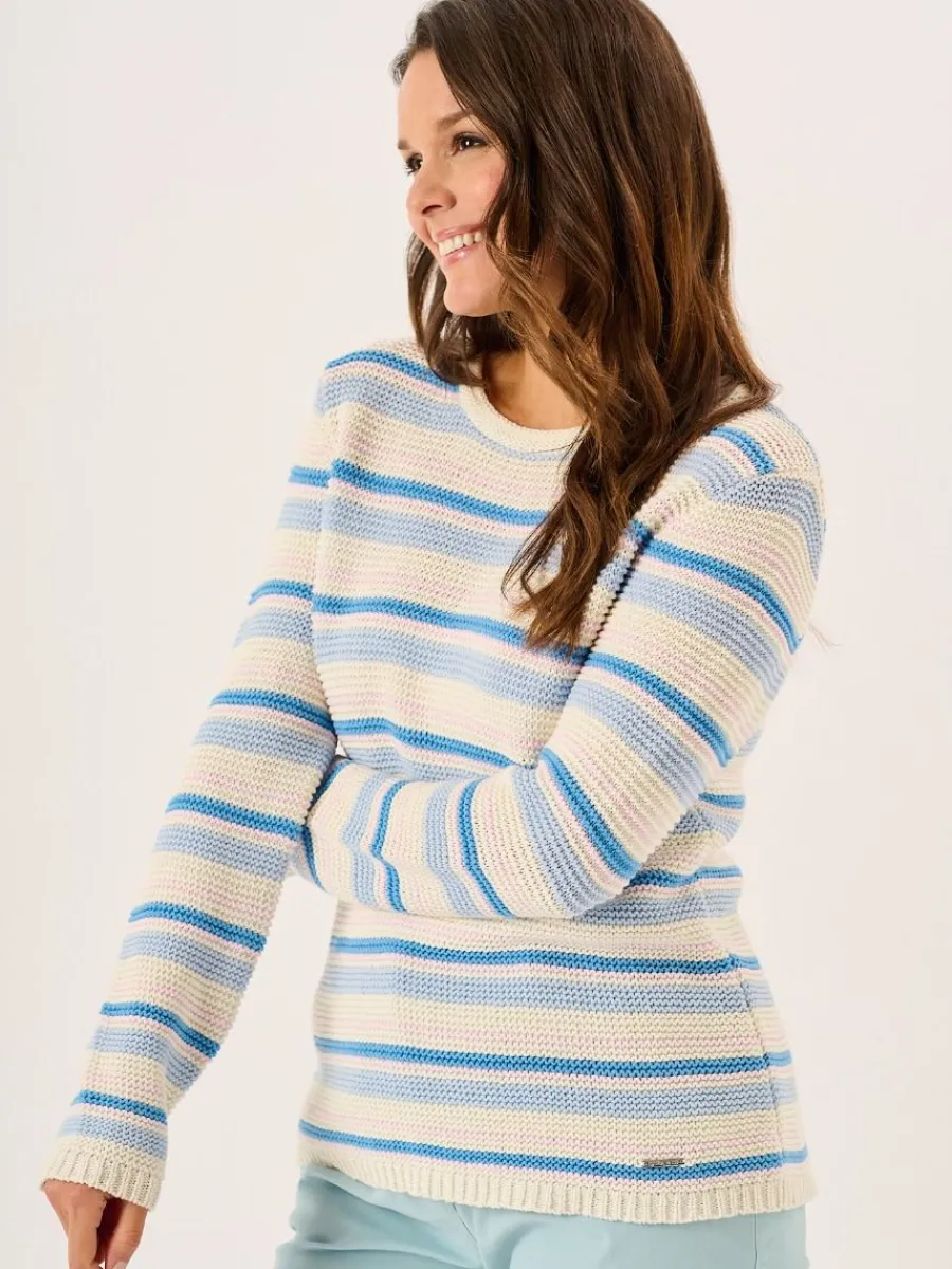 multicoloured_pearl_knit__4.webp Quba & Co Multicoloured Pearl Knit Striped Jumper - Shola Discount