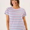 Quba & Co Multicoloured Striped Cotton T-Shirt - Bali Outlet