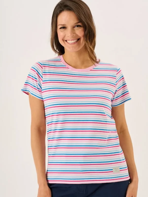Quba & Co Multicoloured Striped Cotton T-Shirt - Bali Outlet