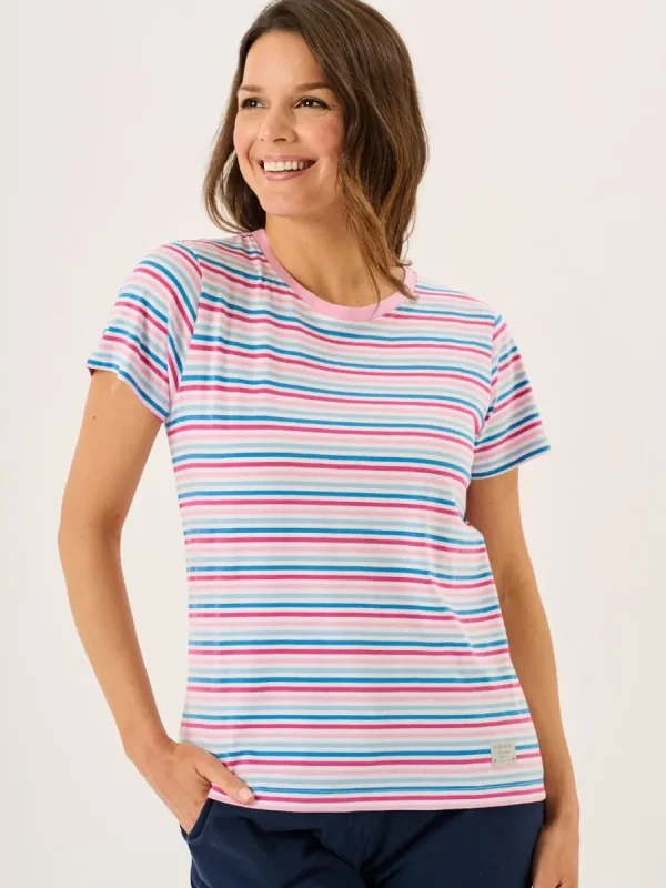 Quba & Co Multicoloured Striped Cotton T-Shirt - Bali Outlet
