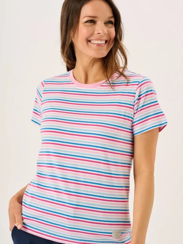 Quba & Co Multicoloured Striped Cotton T-Shirt - Bali Outlet
