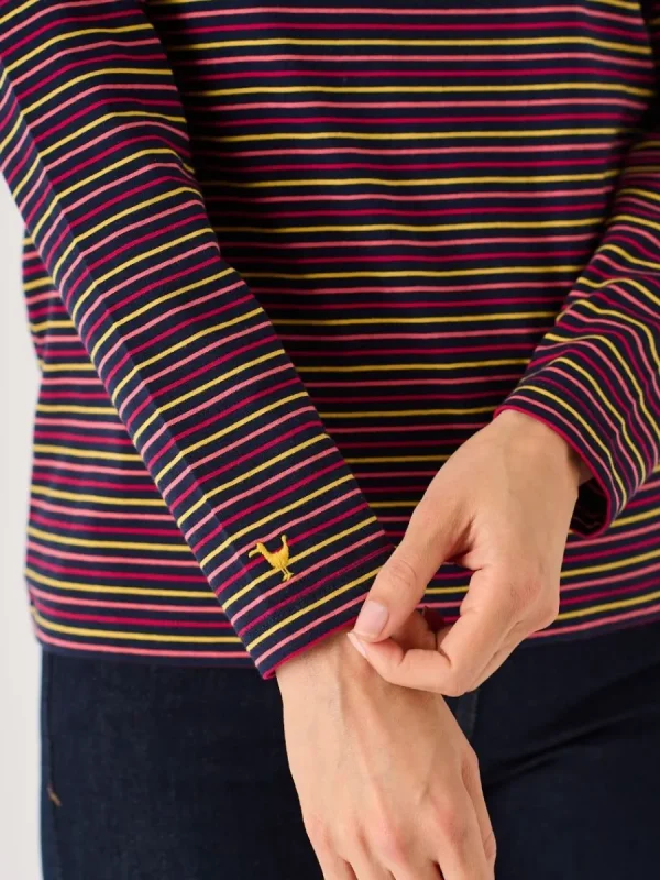 Quba & Co Multicoloured Striped Cotton Long Sleeve T-Shirt - Pinock Online