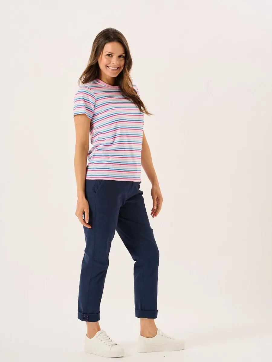 multicoloured_striped_cot_6-1.webp Quba & Co Multicoloured Striped Cotton T-Shirt - Bali Outlet