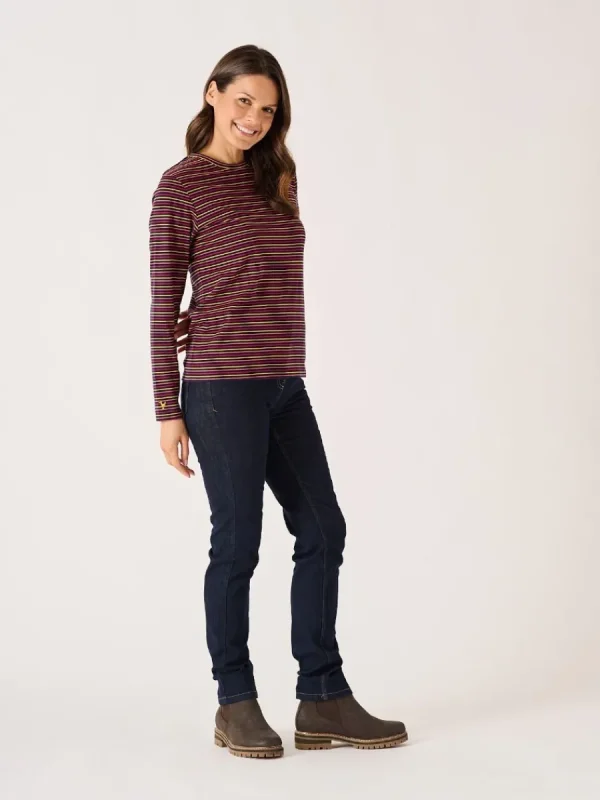 Quba & Co Multicoloured Striped Cotton Long Sleeve T-Shirt - Pinock Online