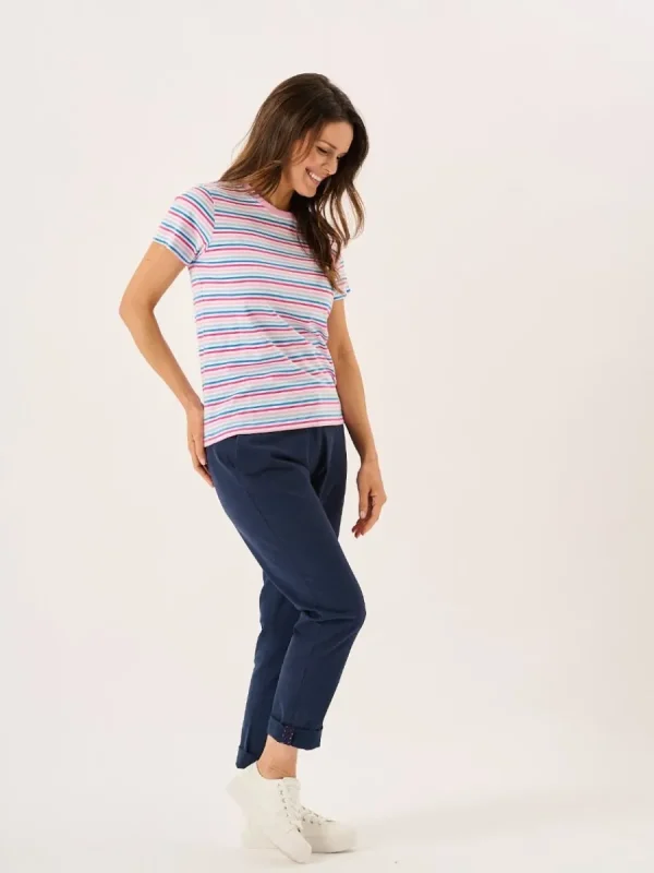 Quba & Co Multicoloured Striped Cotton T-Shirt - Bali Outlet