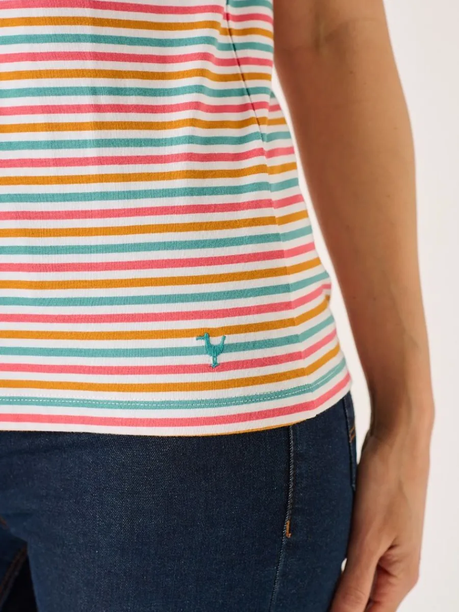 multicoloured_striped_cot_7-2.webp Quba & Co Multicoloured Striped Cotton T-Shirt - Viva New
