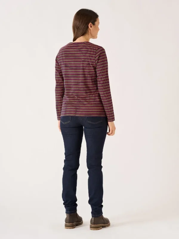 Quba & Co Multicoloured Striped Cotton Long Sleeve T-Shirt - Pinock Online