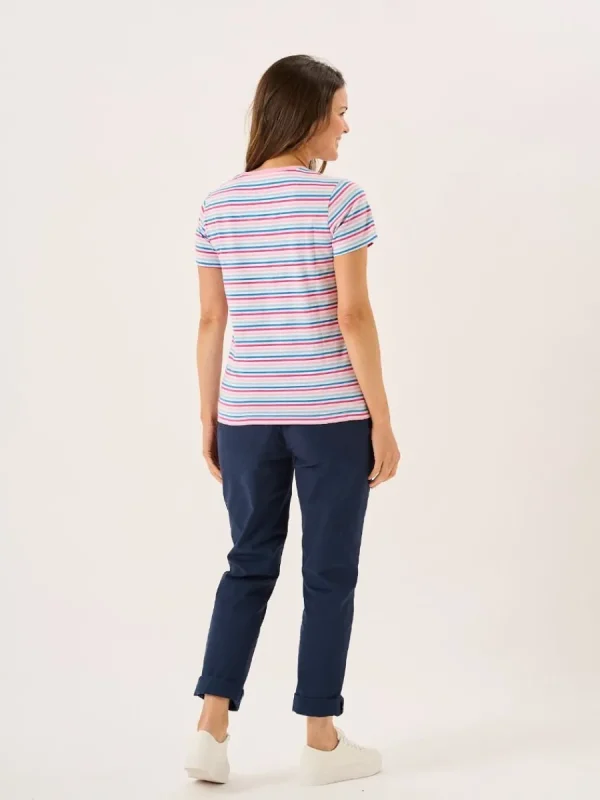 Quba & Co Multicoloured Striped Cotton T-Shirt - Bali Outlet