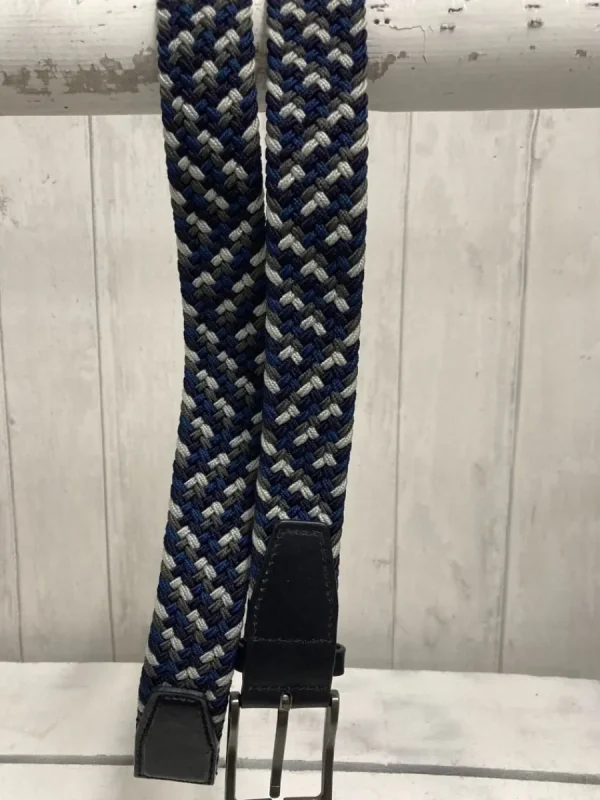 Quba & Co Navy And Blue Men's Woven Style Belt - Barnen Fashion