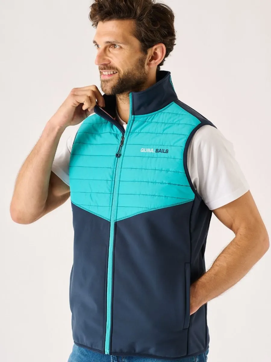 navy_and_teal_xseries_gil_0.webp Quba & Co Navy And Teal X-Series Gilet - Omantle New