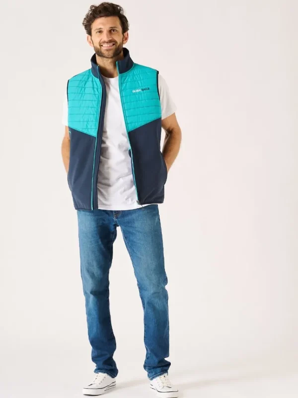 Quba & Co Navy And Teal X-Series Gilet - Omantle New