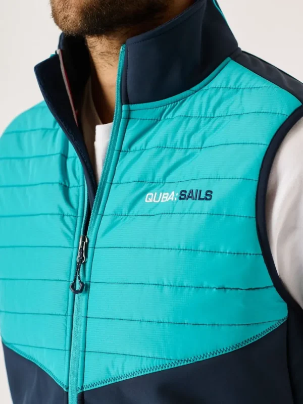 Quba & Co Navy And Teal X-Series Gilet - Omantle New