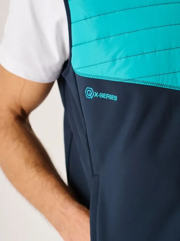 Quba & Co Navy And Teal X-Series Gilet - Omantle New