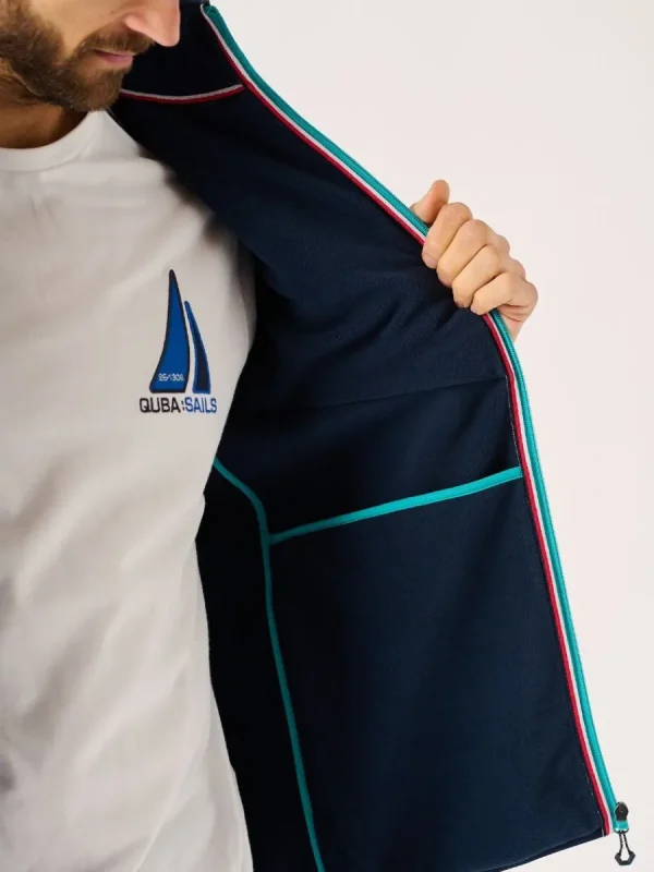 Quba & Co Navy And Teal X-Series Gilet - Omantle New