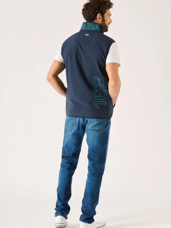 Quba & Co Navy And Teal X-Series Gilet - Omantle New