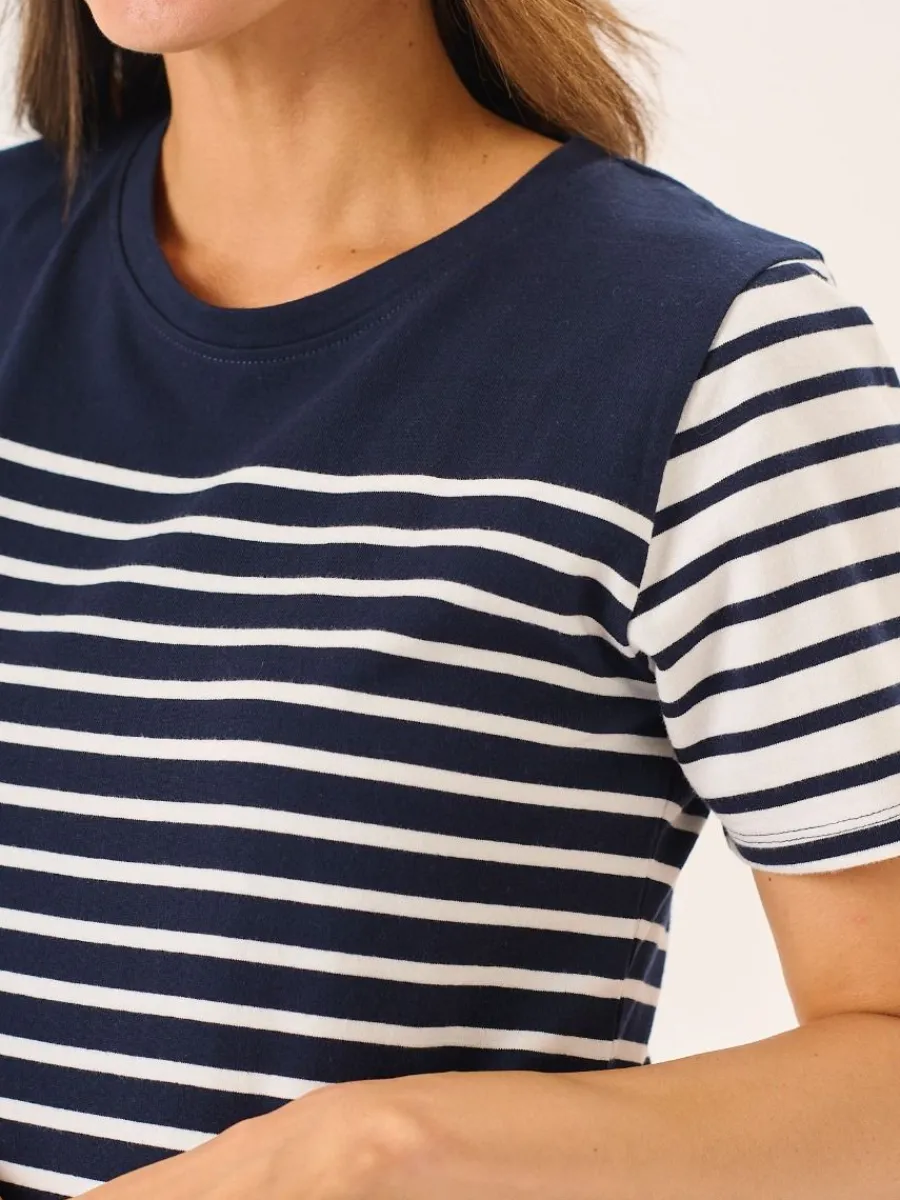 navy_and_white_jersey_str_1.webp Quba & Co Navy And White Jersey Striped Dress - Catalina Outlet