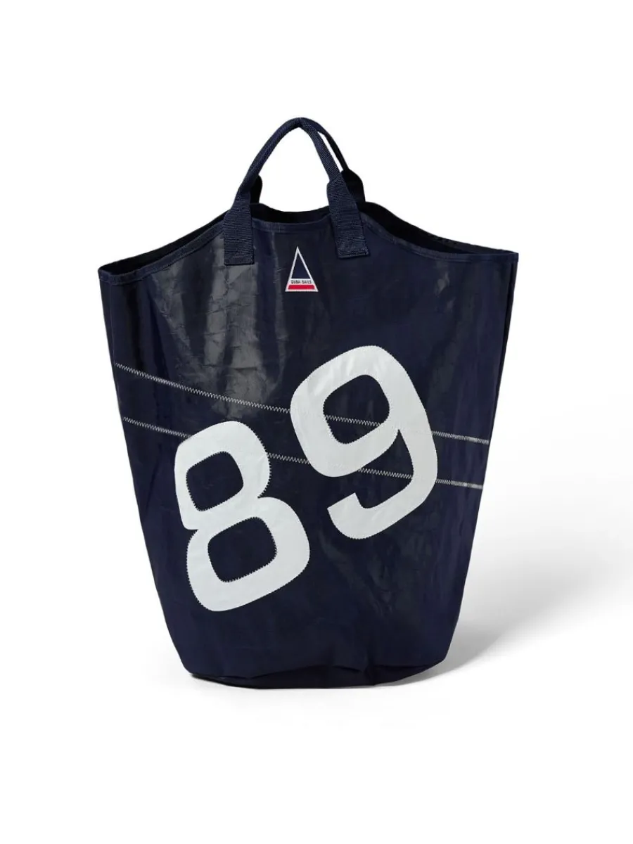 navy_and_white_laundry_ba_0.webp Quba & Co Navy And White Laundry Bag - Marlin Clearance