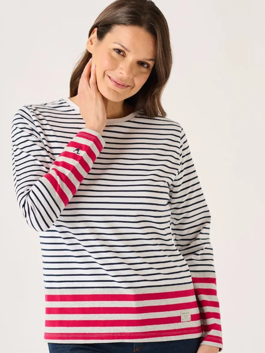 navy_and_white_long_sleev_2-1.webp Quba & Co Navy And White Long Sleeved Striped T-Shirt - Helene Hot