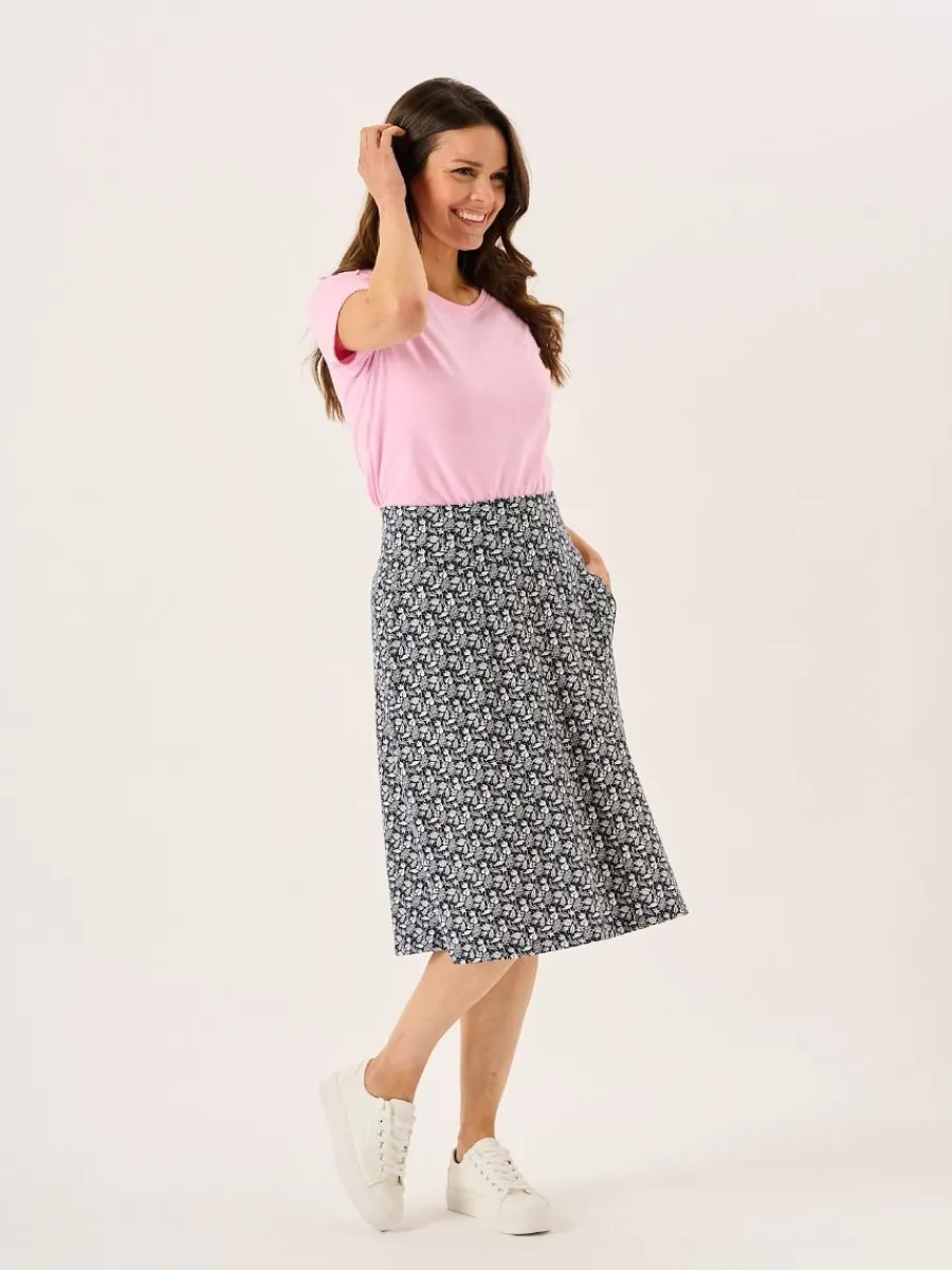 navy_and_white_nautical_p_8.webp Quba & Co Navy And White Nautical Print Jersey Midi Skirt - Raye Online