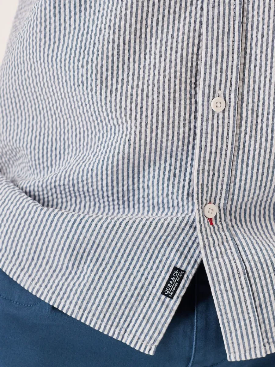navy_and_white_striped_se_9.webp Quba & Co Navy And White Striped Seersucker Short Sleeve Shirt - Durst Online