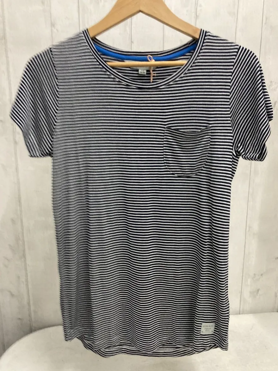 navy_and_white_viscose_st_0.webp Quba & Co Navy And White Viscose Striped T-Shirt - Vivca Clearance
