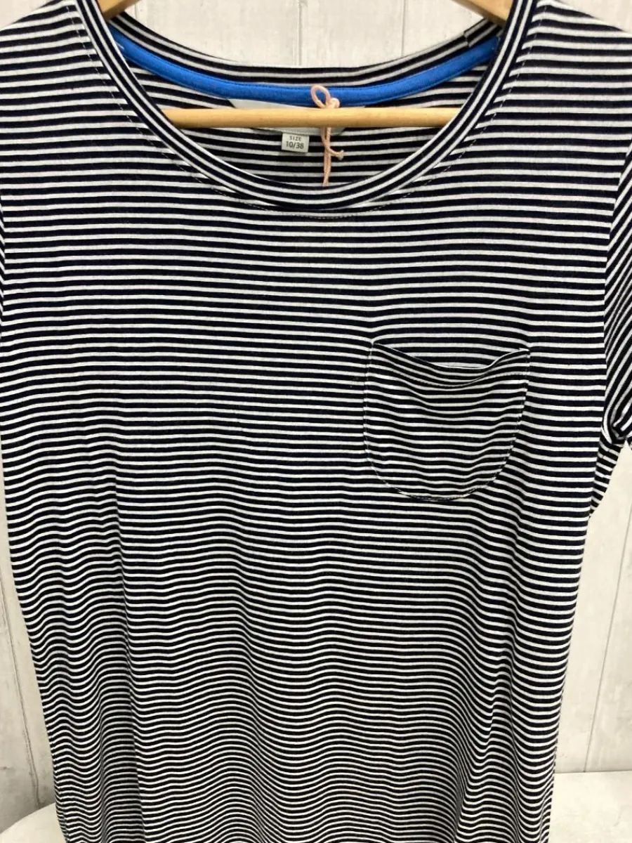navy_and_white_viscose_st_1.webp Quba & Co Navy And White Viscose Striped T-Shirt - Vivca Clearance