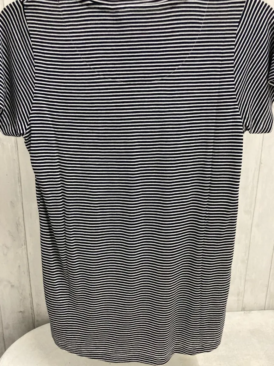 navy_and_white_viscose_st_2.webp Quba & Co Navy And White Viscose Striped T-Shirt - Vivca Clearance