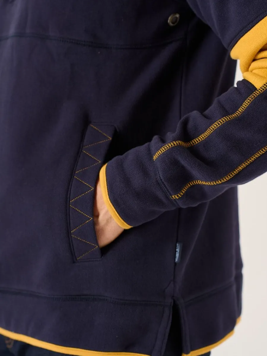 navy_and_yellow__zip_piqu_7.webp Quba & Co Navy And Yellow 1/4 Zip Pique Sweatshirt - Lundy Hot