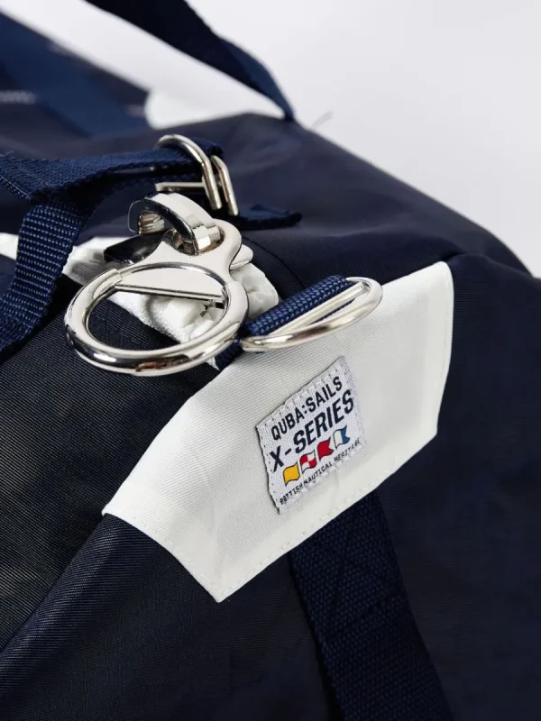 Quba & Co Navy Large Barrel Bag - Caspain Fashion