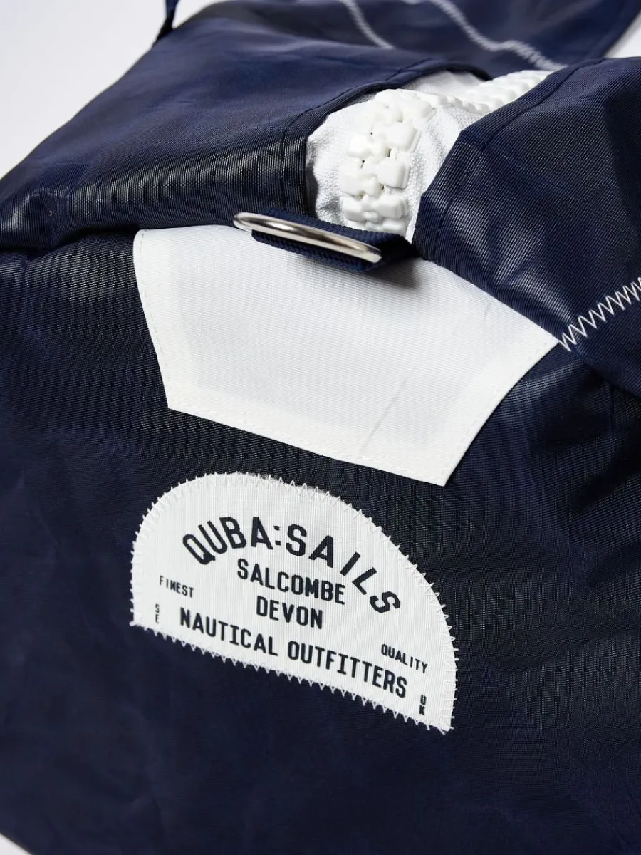 navy_large_barrel_bag__ca_3.webp Quba & Co Navy Large Barrel Bag - Caspain Fashion