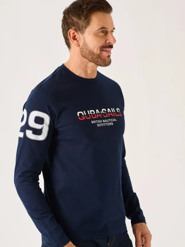 Quba & Co Navy Long Sleeve X-Series T-Shirt - Louiston Online