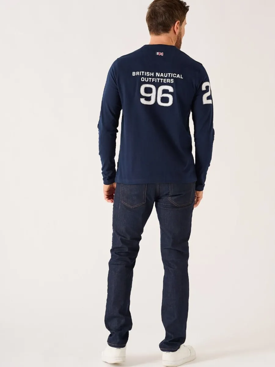 navy_long_sleeve_xseries__6.webp Quba & Co Navy Long Sleeve X-Series T-Shirt - Louiston Online