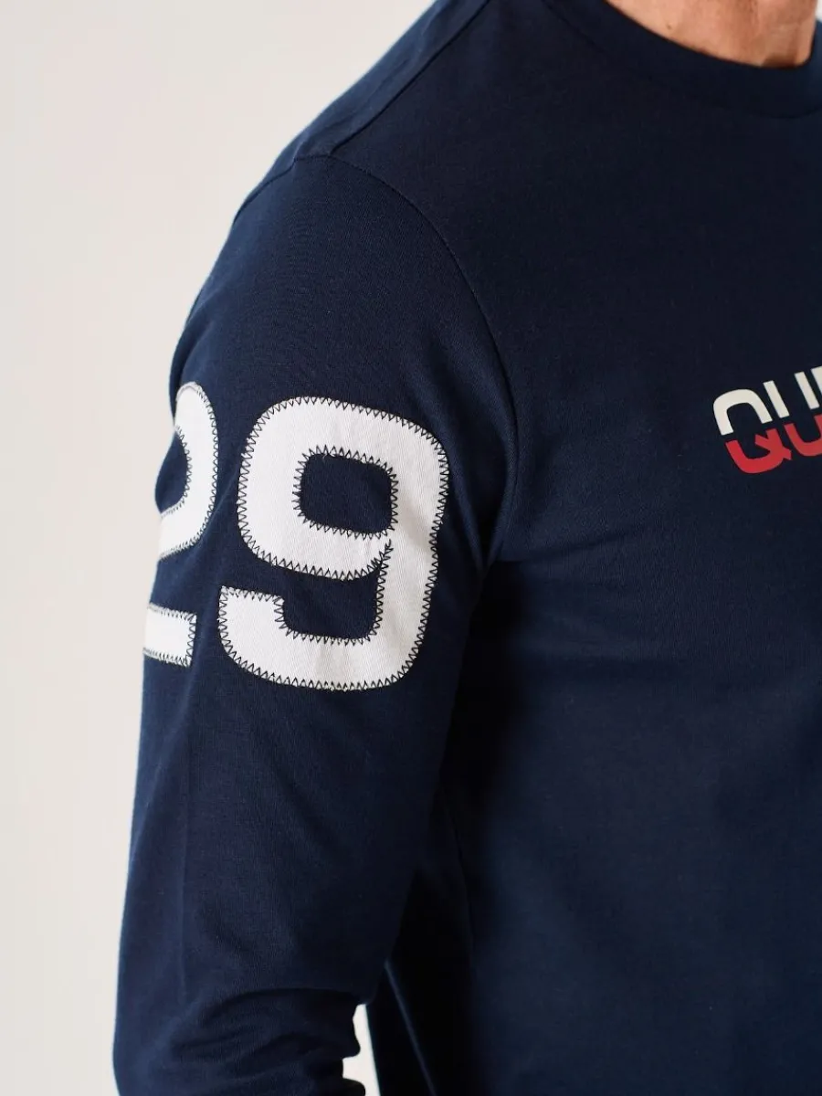 navy_long_sleeve_xseries__7.webp Quba & Co Navy Long Sleeve X-Series T-Shirt - Louiston Online