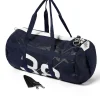 Quba & Co Navy Medium Barrel Bag - Skipper Outlet