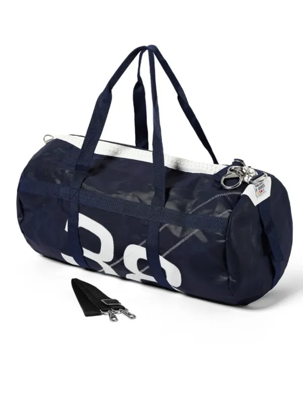 Quba & Co Navy Medium Barrel Bag - Skipper Outlet