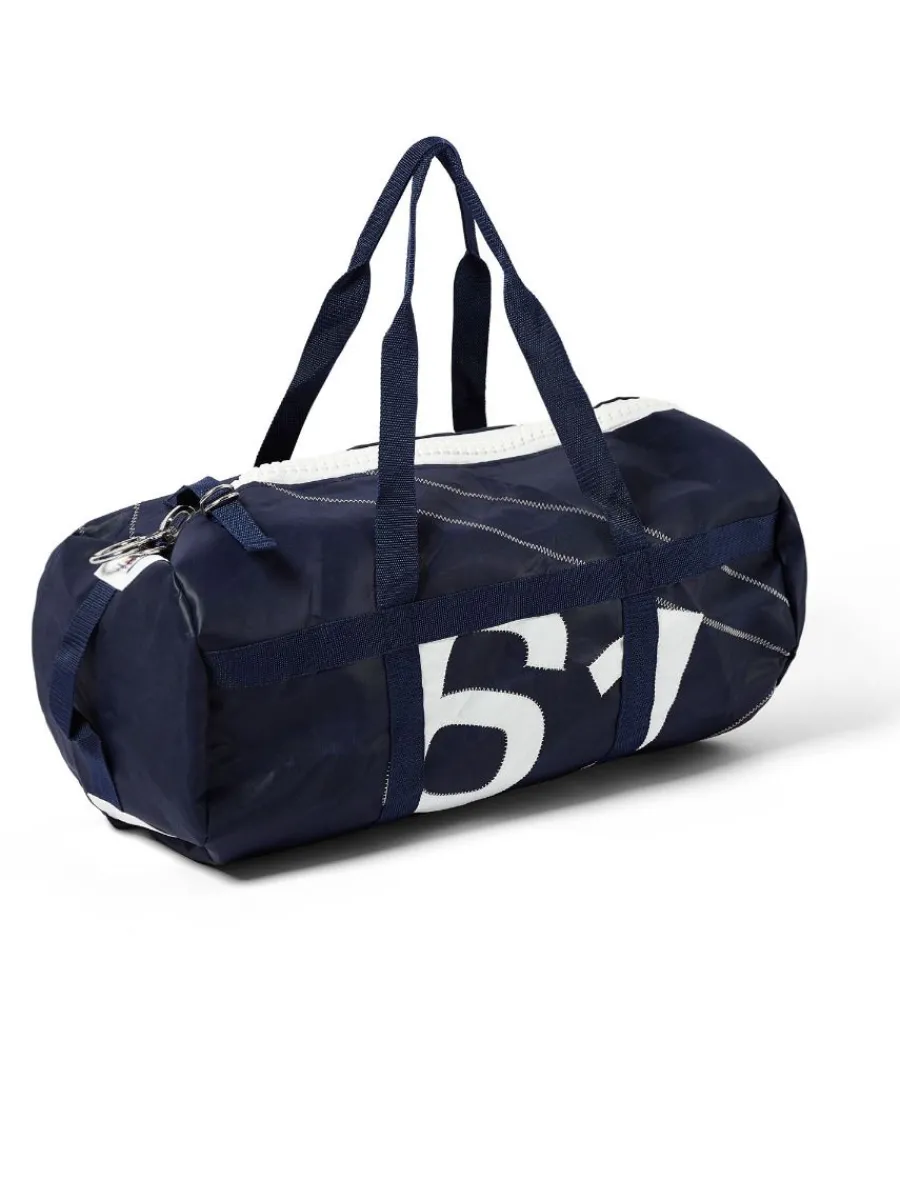 navy_medium_barrel_bag__s_1.webp Quba & Co Navy Medium Barrel Bag - Skipper Outlet
