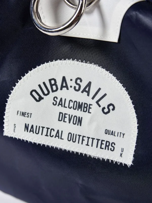 Quba & Co Navy Medium Barrel Bag - Skipper Outlet